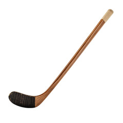 Hockey Stick, Close up of hockey stick and puck, isolated on transparent background