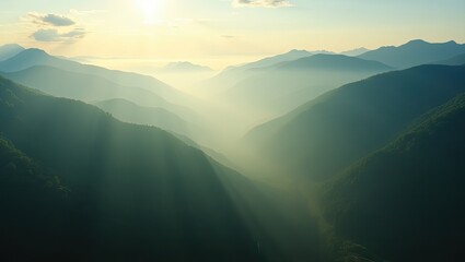 Obraz premium sunrise in the mountains