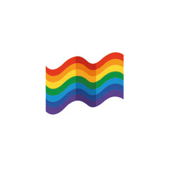 Rainbow Flag: A vibrant, wavy rainbow flag, symbolizing LGBTQ+ pride and diversity.