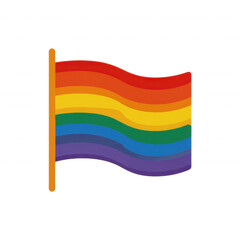 Rainbow Flag: A vibrant and symbolic rainbow flag, waving proudly, representing love, acceptance, and the beautiful diversity of the world.