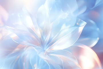 abstract blue crystal flower background