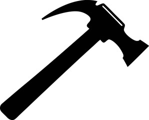 Hammer Silhouette Vector Illustration 