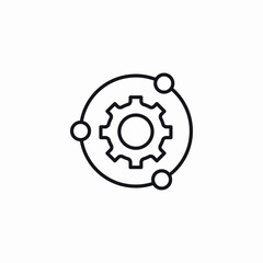system gear settings icon sign vector