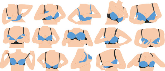 バストアップのグラフィック素材イラスト