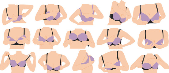 バストアップのグラフィック素材イラスト