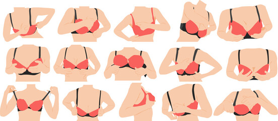 バストアップのグラフィック素材イラスト