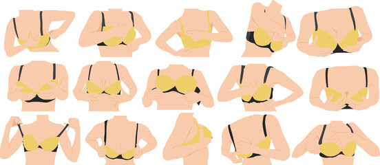 バストアップのグラフィック素材イラスト