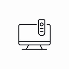 tv remote controller icon sign vector