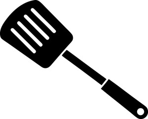 Spatula Silhouette Vector Illustration 