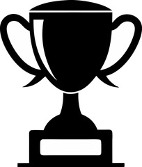 Trophy Silhouette Vector Illustration 