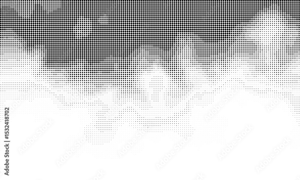 Poster vector abstract overlay. grunge halftone black dost texture background.