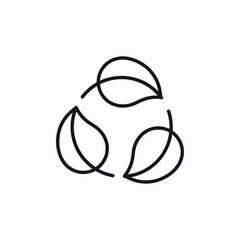 green recycling icon sign vector