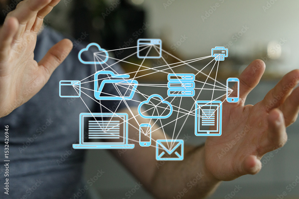 Poster Seamless data access across devices. Secure cloud storage and efficient file sharing.
