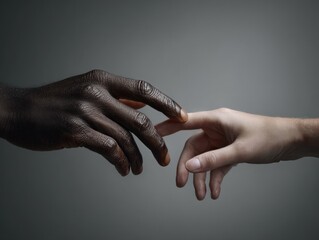 Hands reaching out to connect with one another in a symbolic gesture of unity