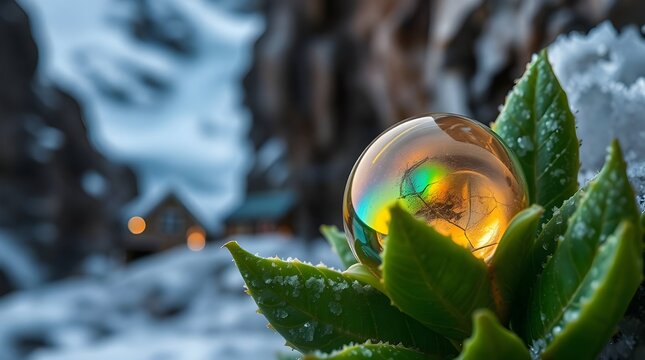 ice melting zone in mountain