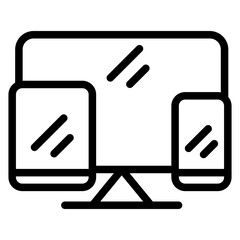 Vector Design Devices Icon Style