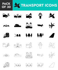 Fototapeta na wymiar transportation icons set