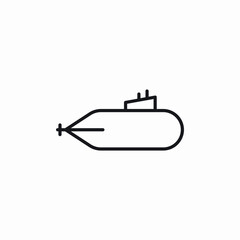 submarine watercraft icon sign vector