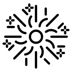 Vector Design Firework Icon Style