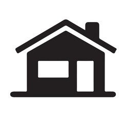 Vector Home Icon – Residential Property Symbol Line Design