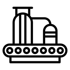 Vector Design Water Factory Icon Style