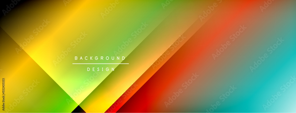 Aufkleber Abstract vibrant background. Diagonal layers create colorful gradient effect. Modern design suitable for digital projects.