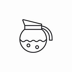 coffee glass icon sign vector