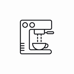 coffee machine icon sign vector