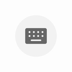 computer keyboard  icon sign vector