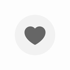 heart reaction icon sign vector