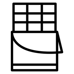 Vector Design Chocolate Bar Icon Style