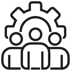 User Management Icon – Admin Control and User Account Symbol Vector