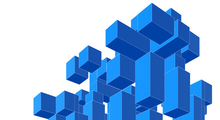 abstract architecture modular construction 3d