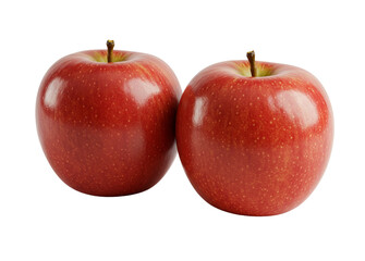 red apples isolated on white