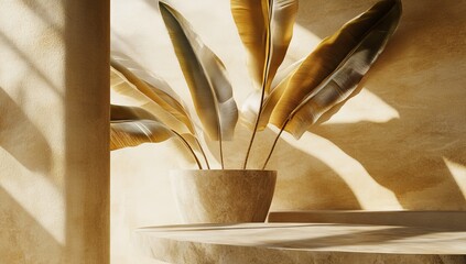 For an elegant and professional product presentation, Podium and Brown provides a rendered display stand