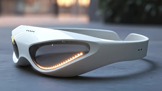 Future Technology Smart Glasses Close-up Display