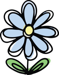 A Logo Design Of a Wildflower Flower Icon Buttercup, Daisy, Dandelion, Etc