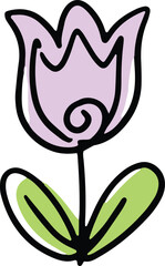 A Logo Design Of a Wildflower Flower Icon Buttercup, Daisy, Dandelion, Etc