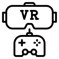 Vector Design Vr Gaming Icon Style
