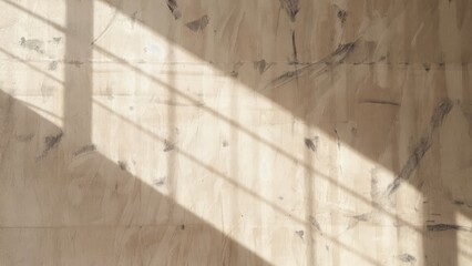 Sunlight Through Industrial Window: Architectural Light and Shadow