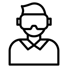 Vector Design Virtual Reality Icon Style