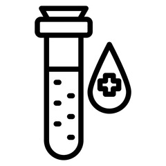 Vector Design Blood Sample Icon Style