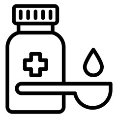 Vector Design Syrup Icon Style