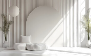 Modern Minimalist White Interior Design
