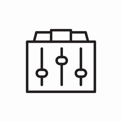 tuner mixer
icon vector 
