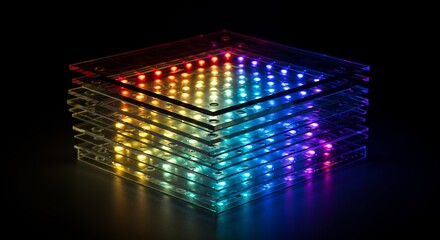 Colorful led cube display
