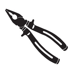 silhouette image of a screwdriver on a white background