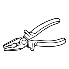 silhouette image of a screwdriver on a white background