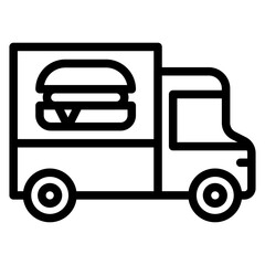 Vector Design Food Truck Icon Style