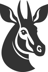 Okapi vector animal silhouette drawing